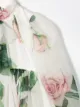 Dolce & Gabbana Kids silk floral print dress