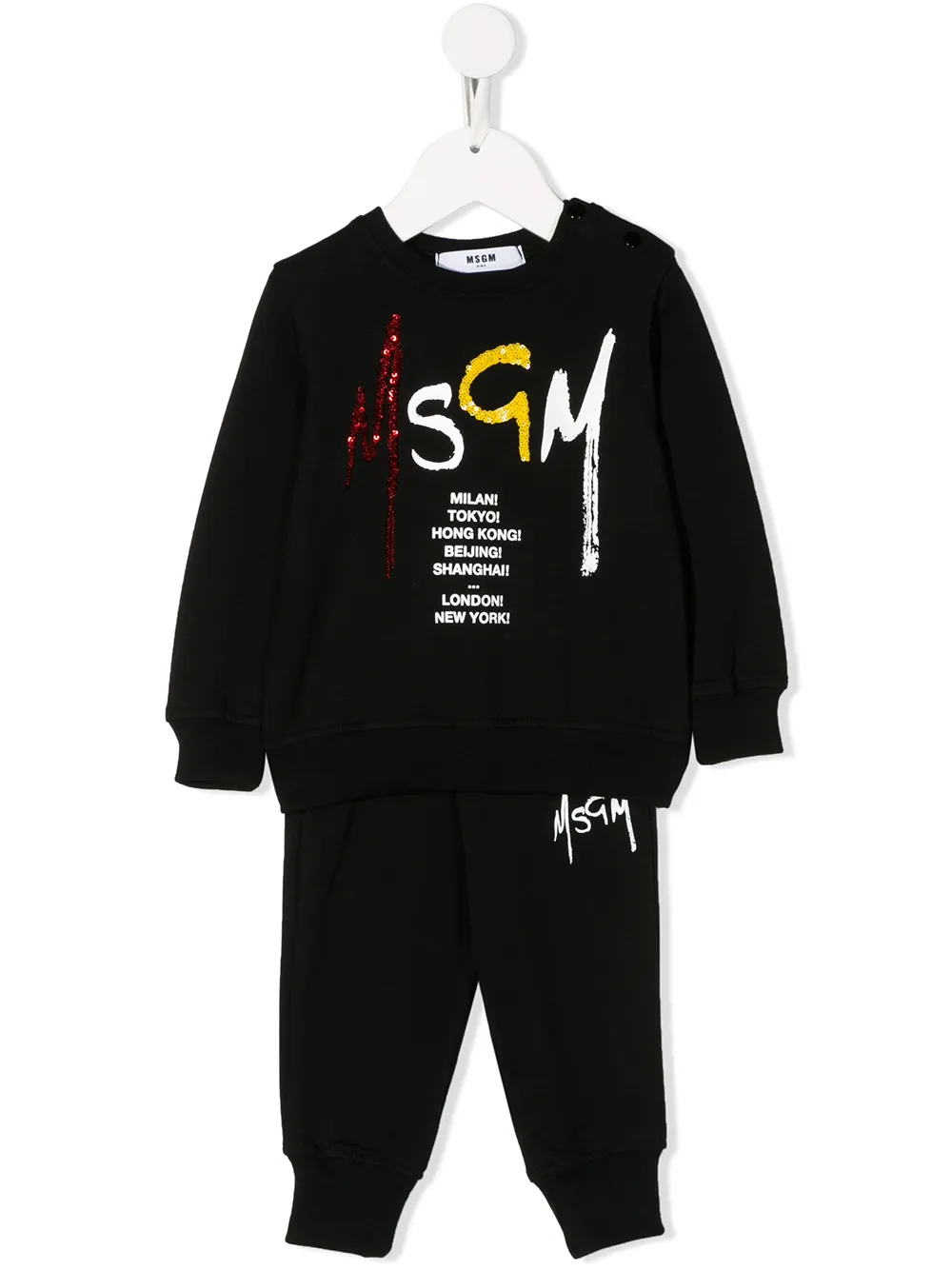 Msgm Kids спортивный костюм с логотипом Msgm Kids спортивный костюм с логотипом