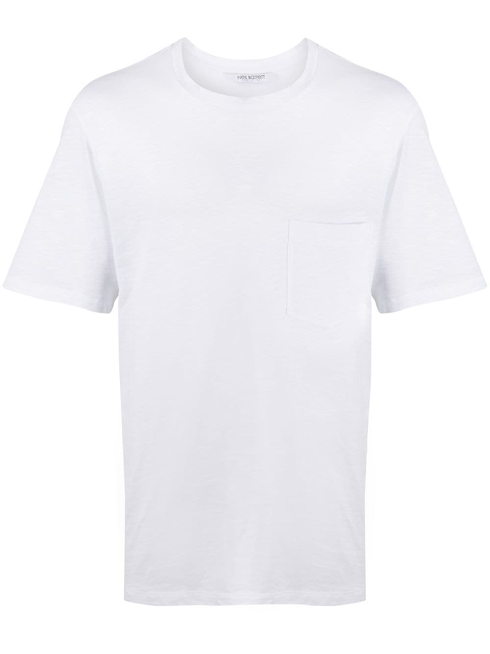 Shop Neil Barrett Patch Pocket T-shirt In White