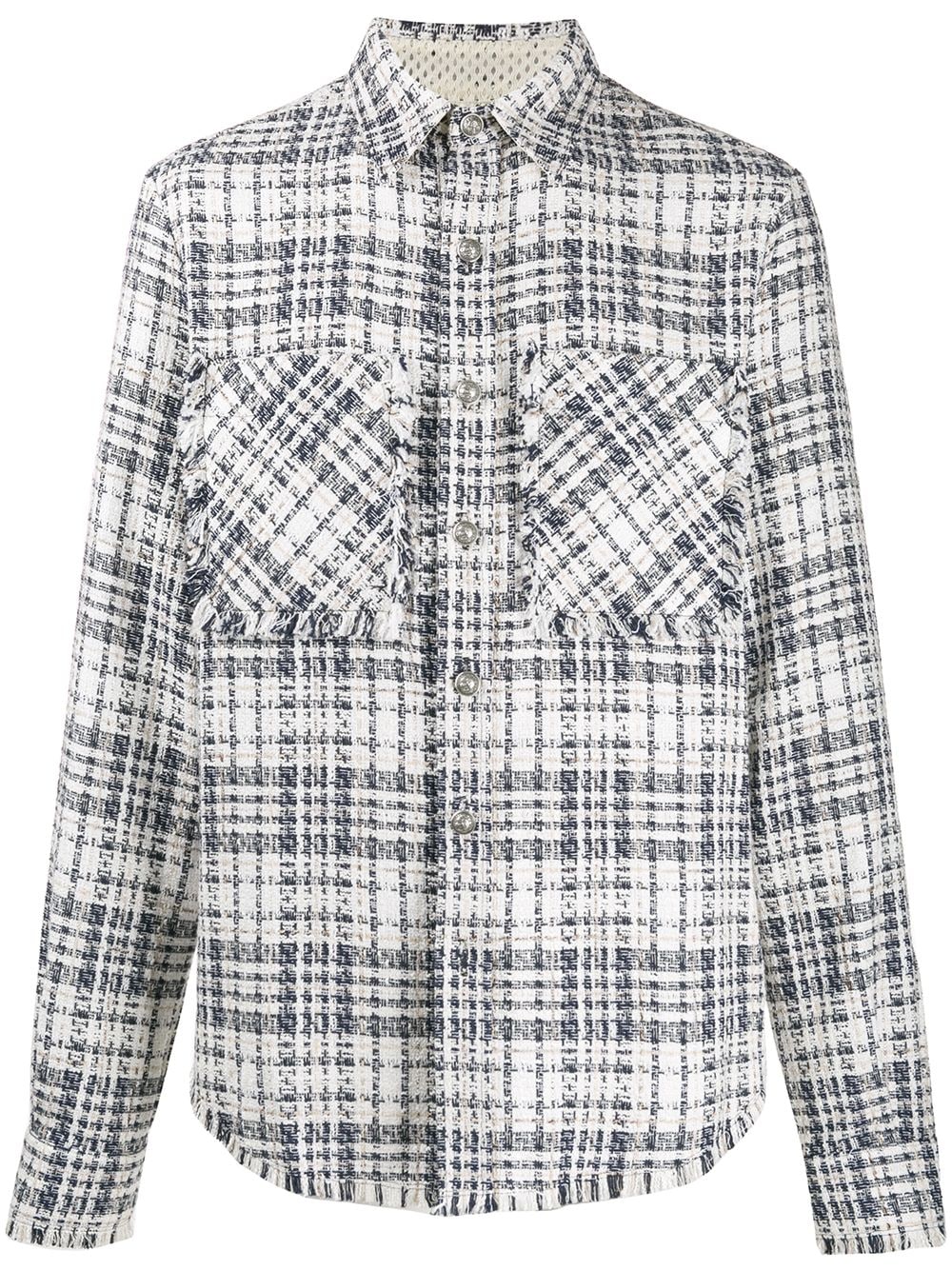 FAITH CONNEXION TWEED RELAXED-FIT SHIRT