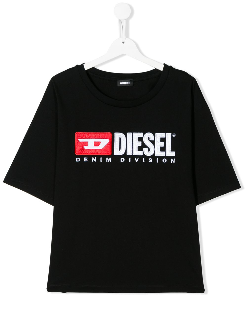 фото Diesel kids футболка с вышитым логотипом