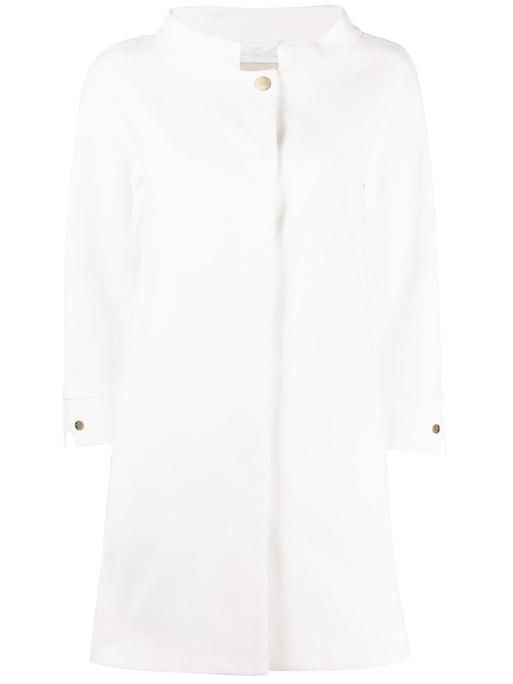 Shop Herno Straight Fit Jacket In White