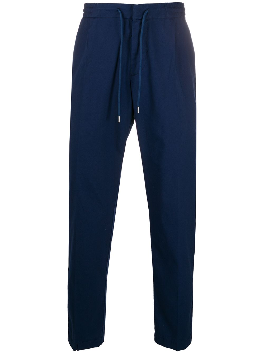 Hugo Boss Elasticated Waist Slim-fit Trousers In Blue