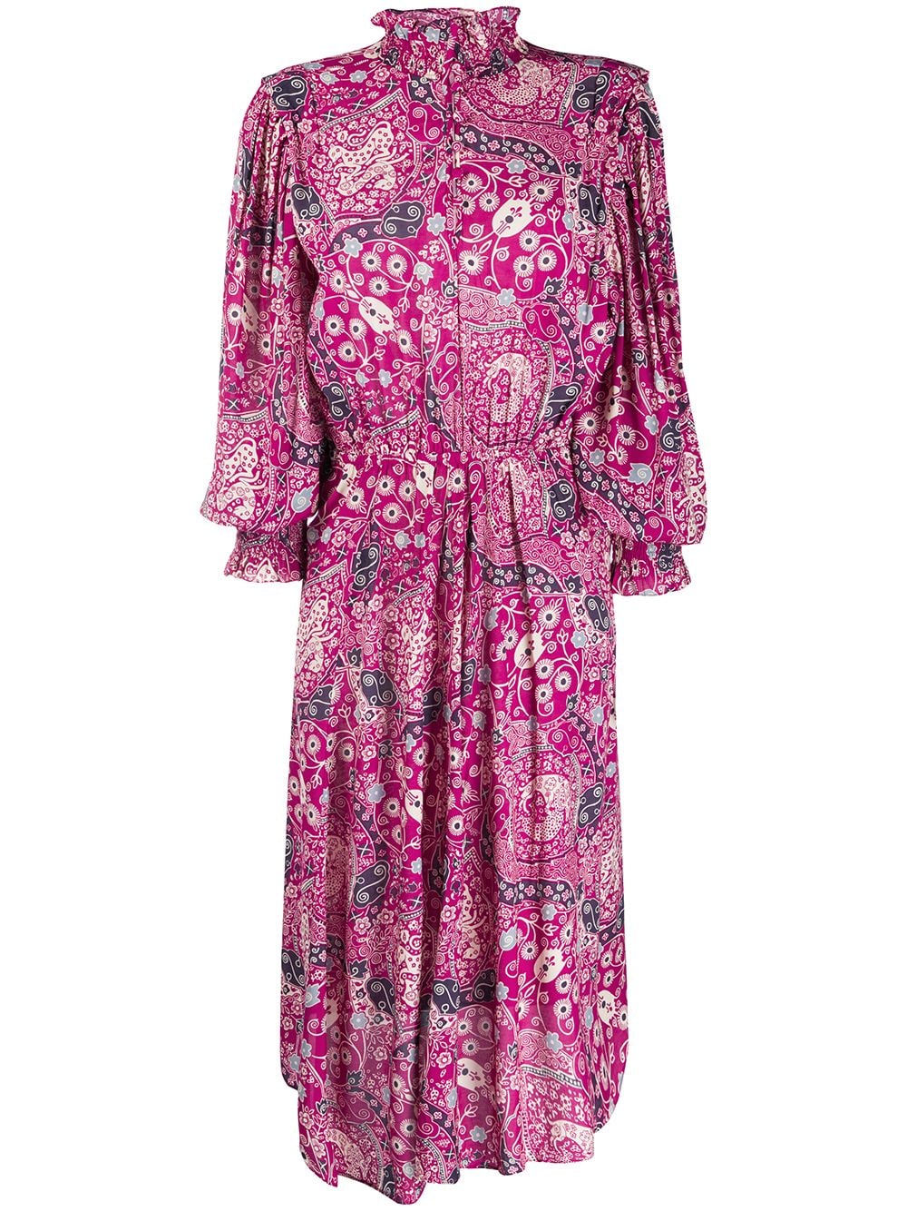 Isabel Marant Étoile Cescott Floral-print Dress In 粉色