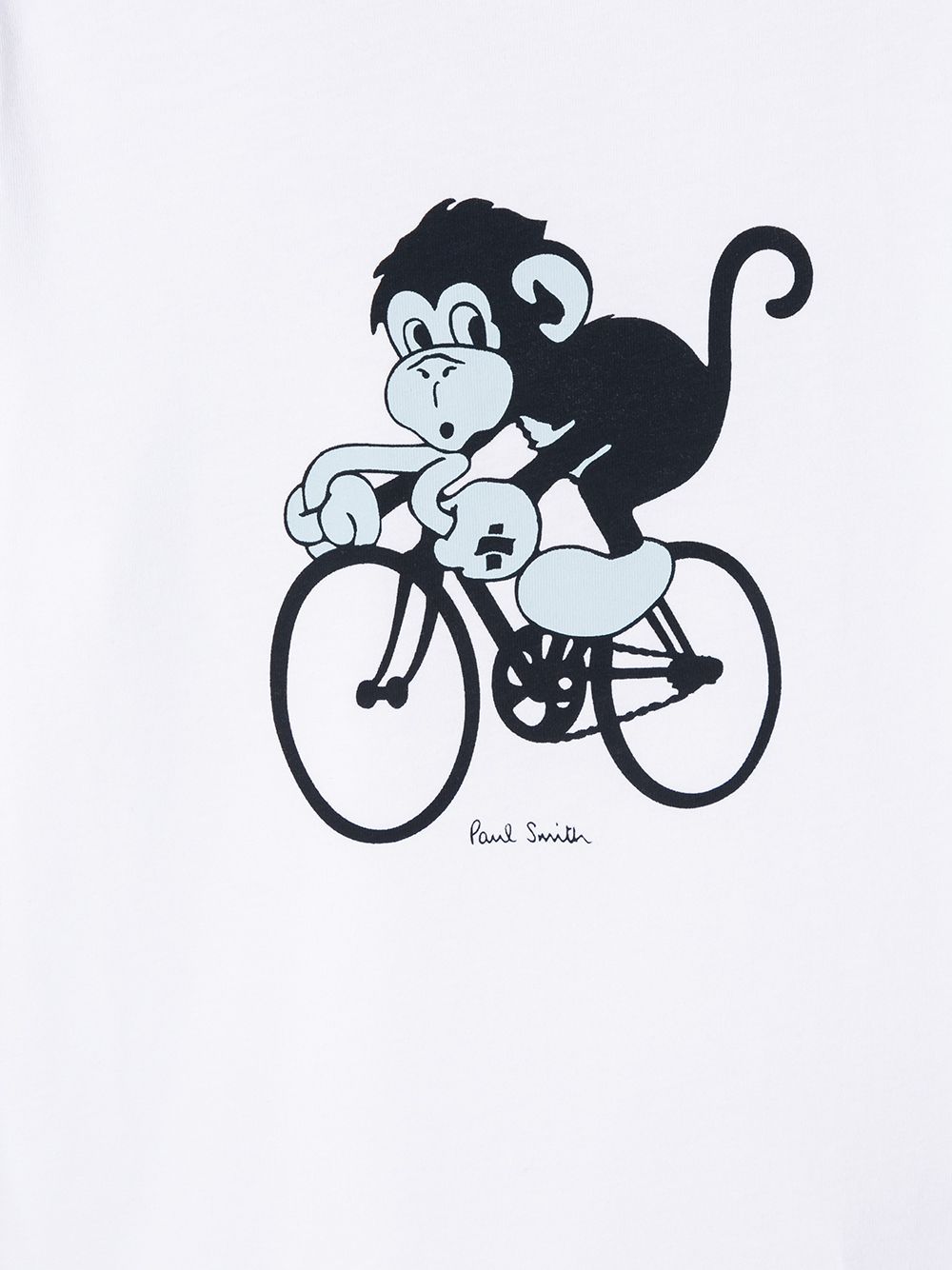 фото Paul smith junior cycling monkey graphic print t-shirt