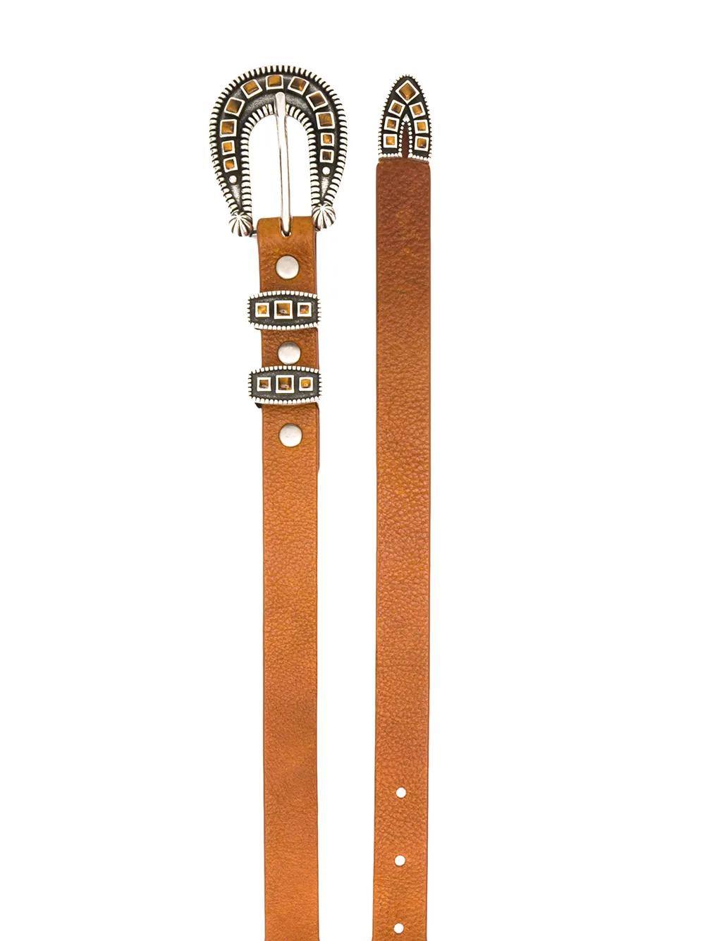 фото Alanui ремень из зернистой кожи с пряжкой