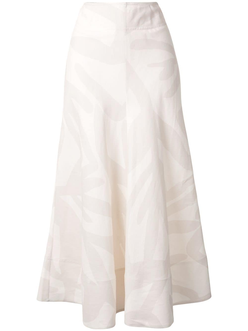 Lee Mathews Alexa Bias Maxi Skirt In White