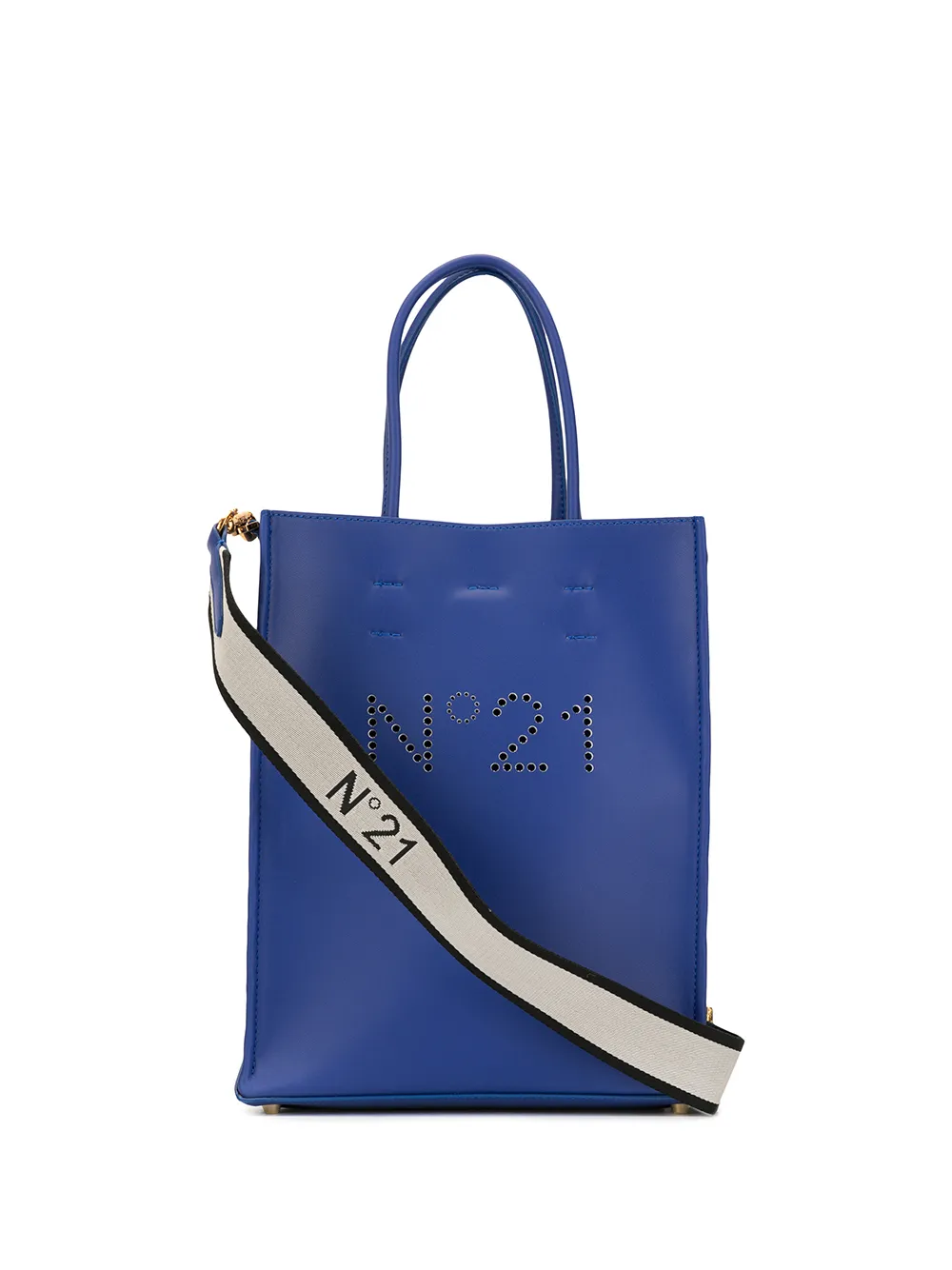 Click to view more detailed imagery on our partner's website N°21 Shopper Mit Perforiertem Logo In Blue