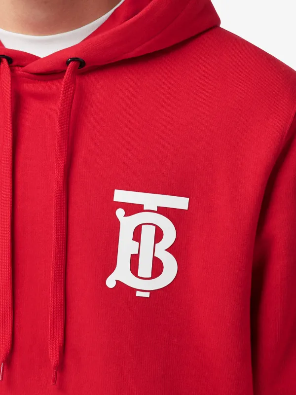 burberry red hoodie