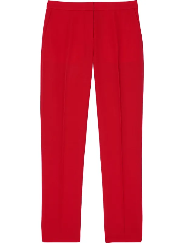 burberry pants red