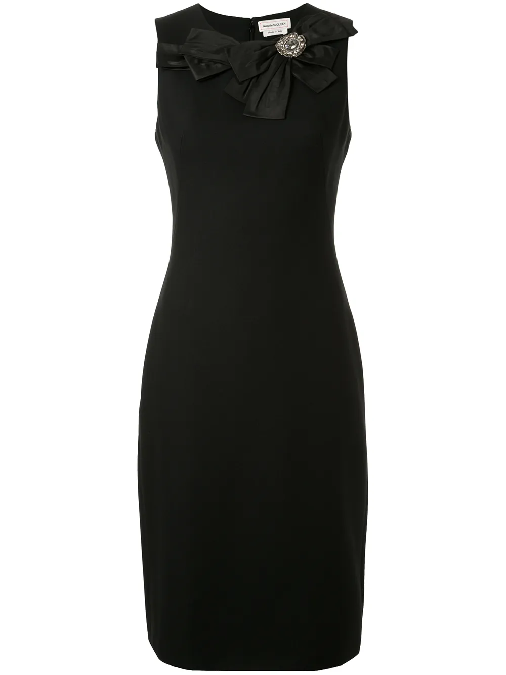 

Alexander McQueen bow-embellished pencil dress - Negro