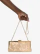 Black & Brown Laura crystal clutch bag