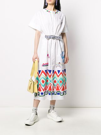 geometric print dress展示图