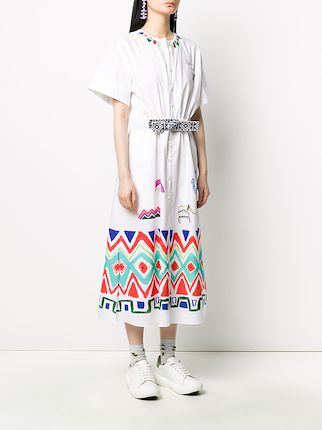 geometric print dress展示图