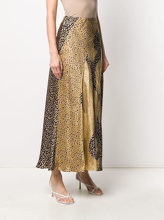 Parker leopard-print silk skirt展示图