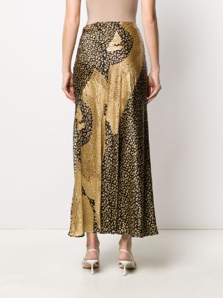 Parker leopard-print silk skirt展示图