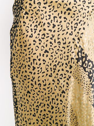 Parker leopard-print silk skirt展示图