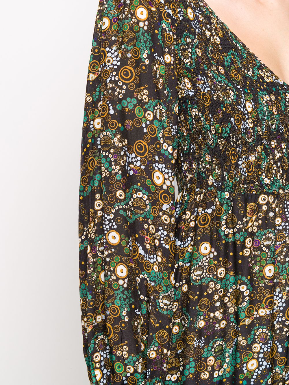 Rixo Lottie Klimt Wave-print Tiered Dress - Farfetch
