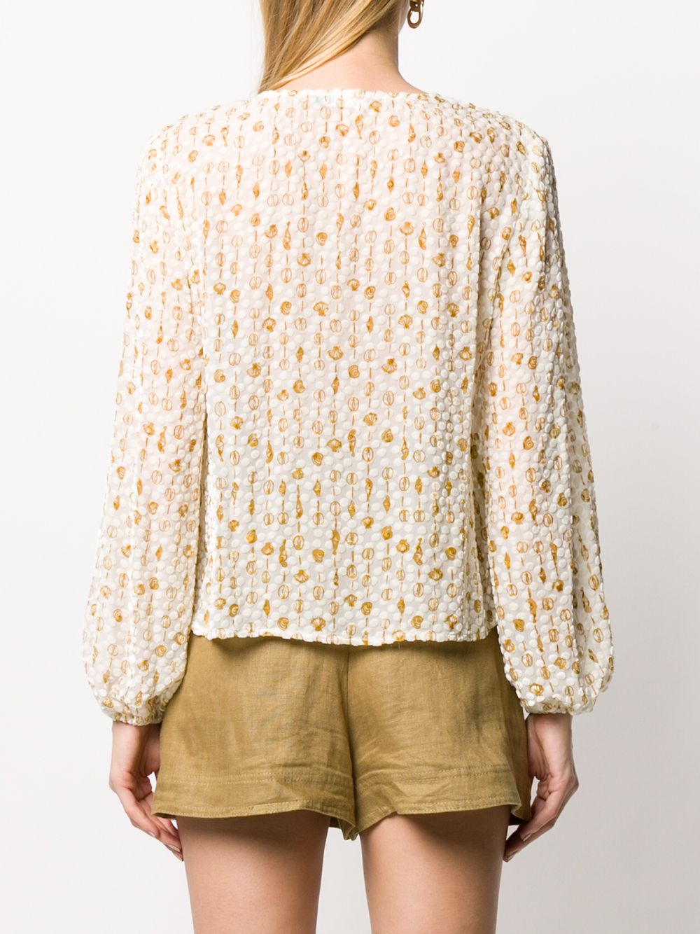 фото Rixo shell pattern blouse