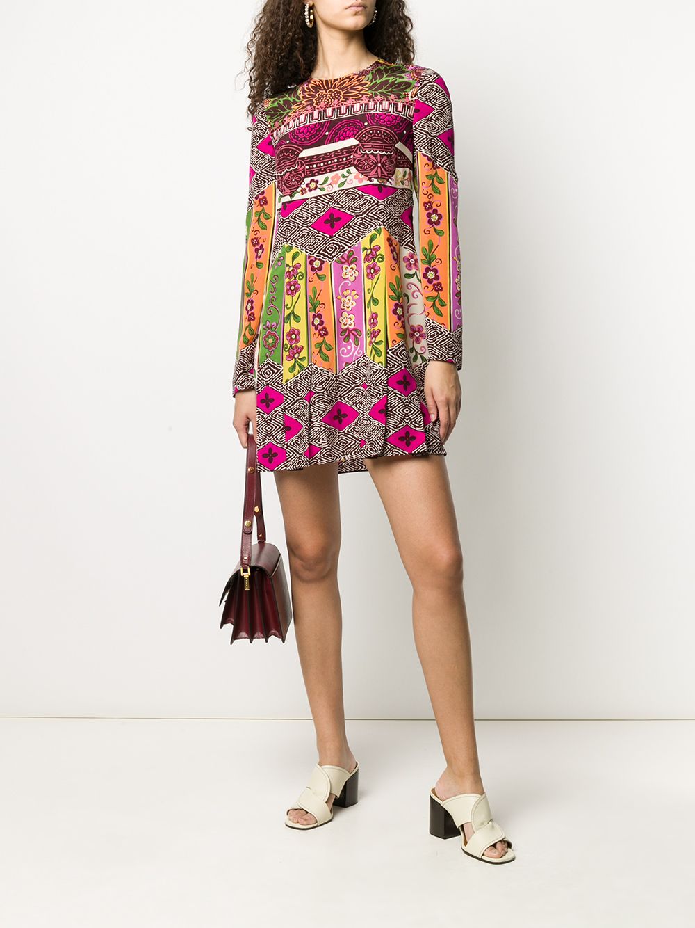 Shop Valentino floral print dress with Express Delivery - FARFETCH