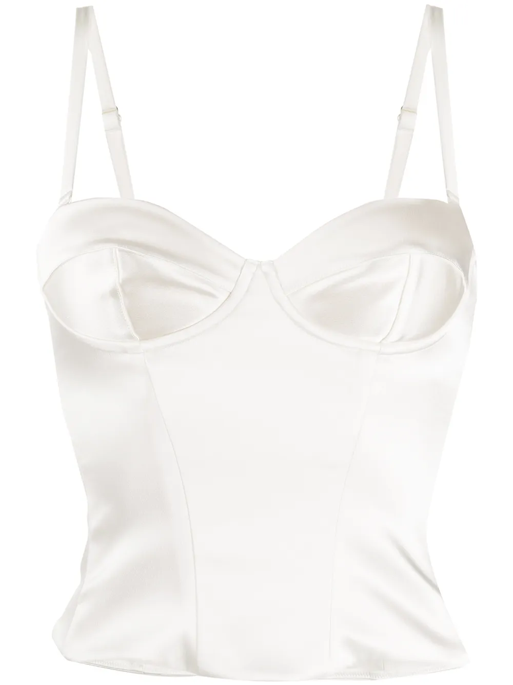 P.a.r.o.s.h Slim-fit Corset Top In White