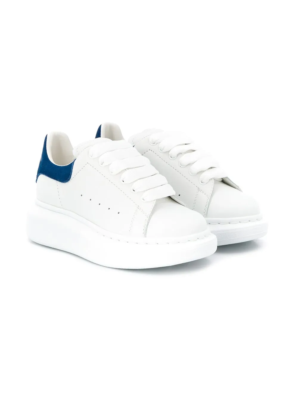 Alexander Mc Queen Kids flatform lace up sneakers