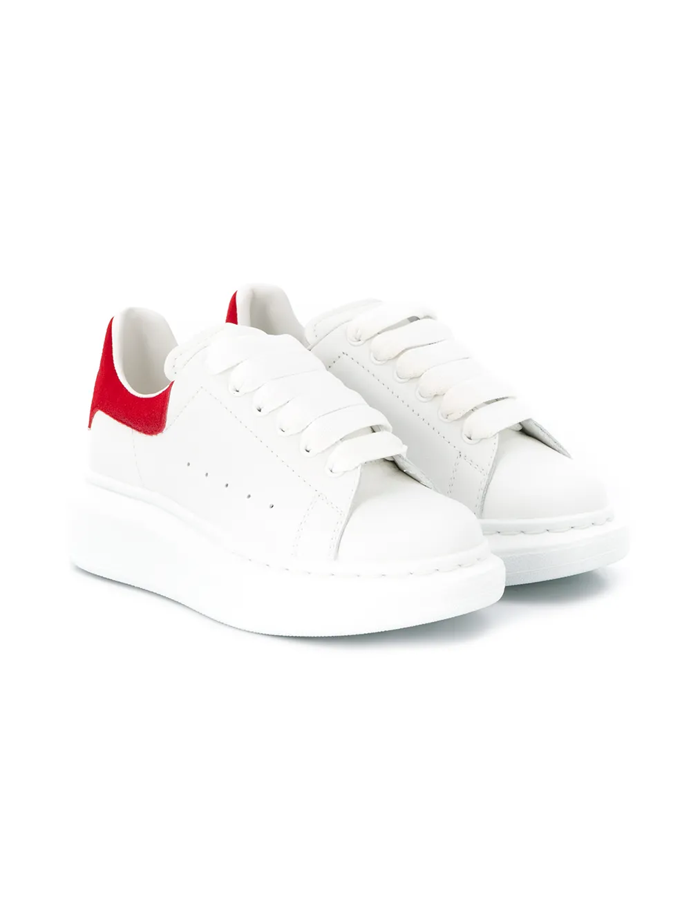 alexander mcqueen red oversized sneakers