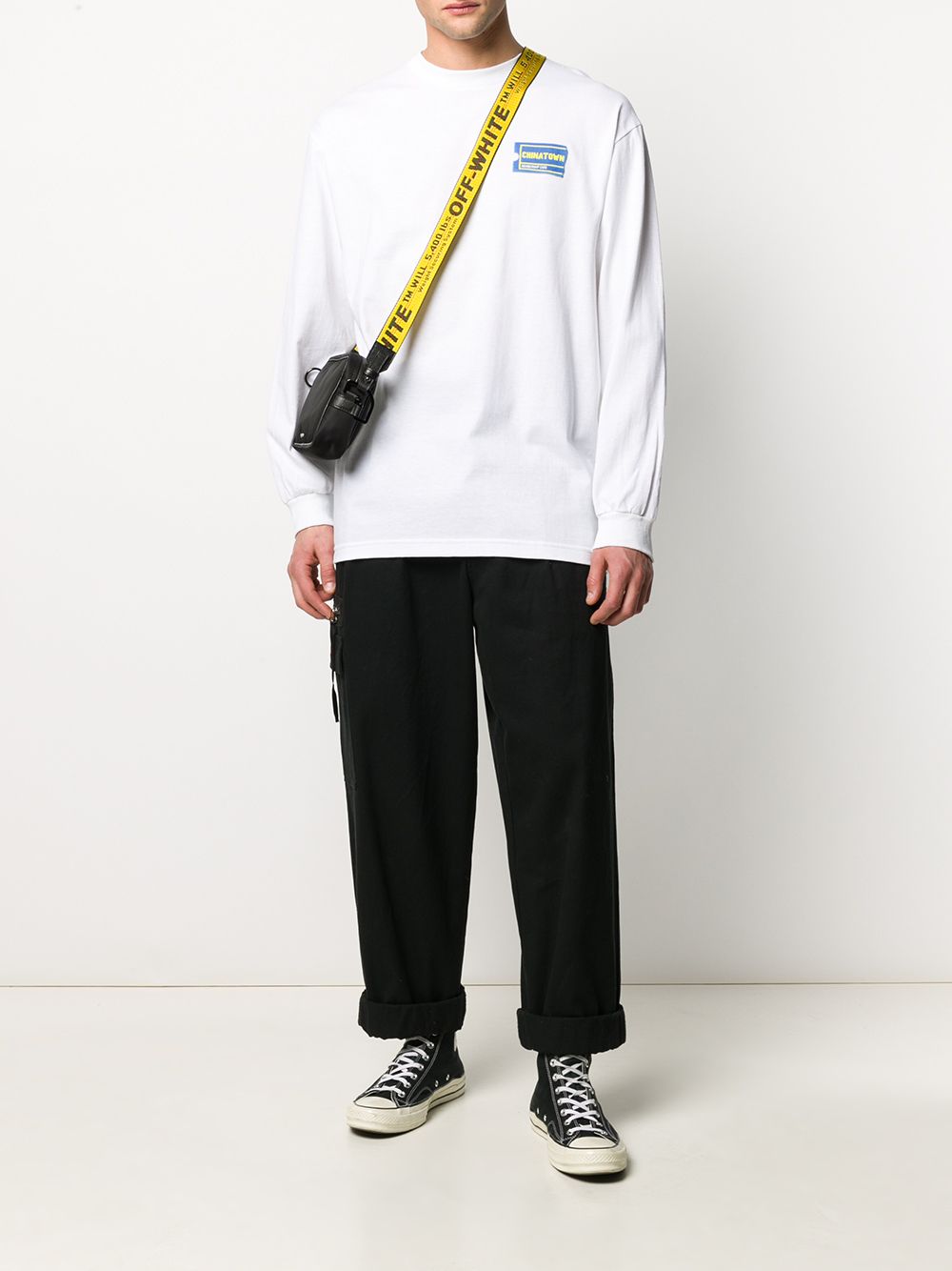 фото Chinatown market printed logo long-sleeve t-shirt