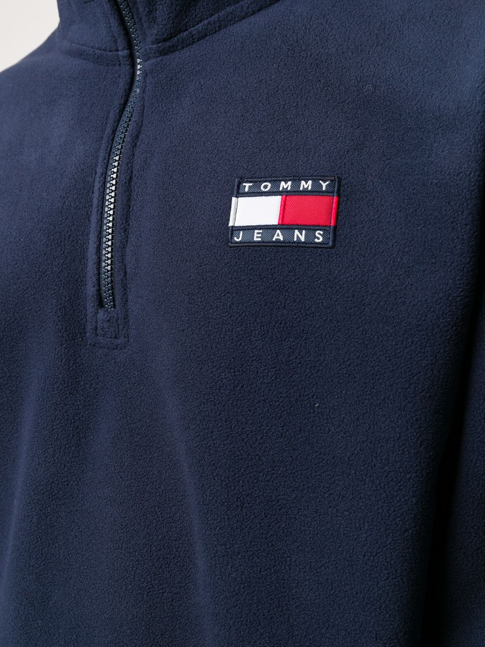 фото Tommy jeans флисовая толстовка с воротником на молнии