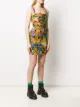 Versace Jeans Couture フローラル ミニドレス