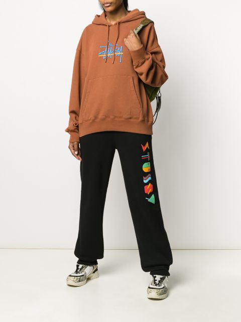 stussy cities oversized hooded sweatshirt