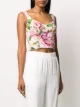 Dolce & Gabbana floral print bustier top
