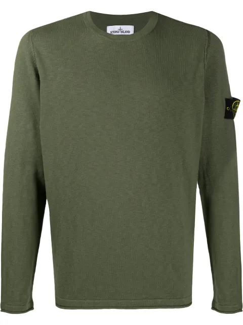 stone island big logo jumper