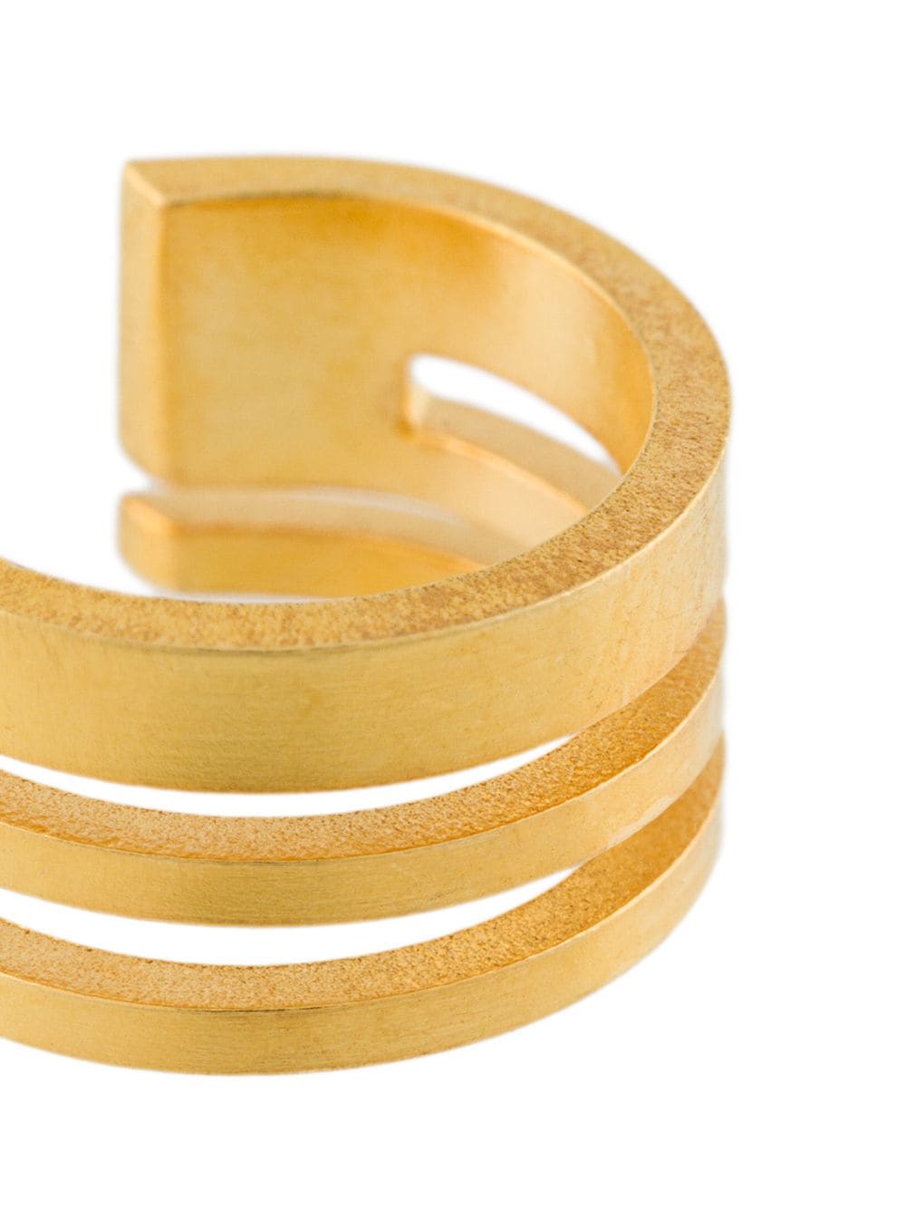 Shop Hsu Jewellery Geometric Ear Cuff In Gold
