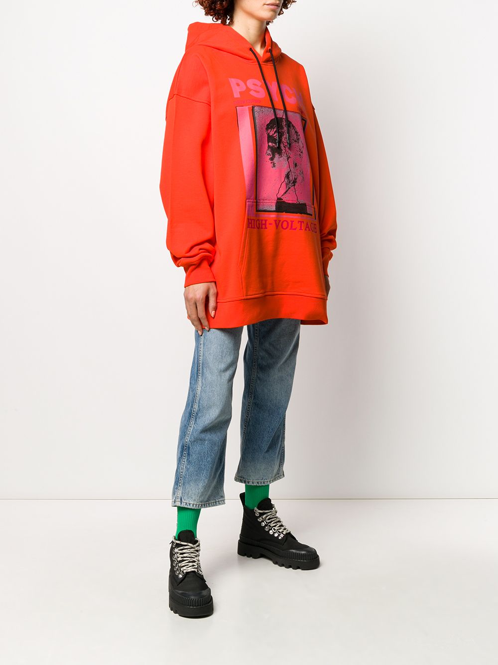 фото Mcq alexander mcqueen oversized 'psych' hoodie