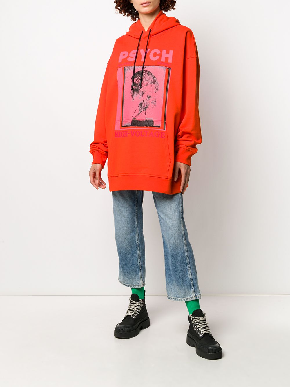 фото Mcq alexander mcqueen oversized 'psych' hoodie