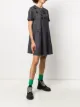 McQ Swallow flared swallow-print T-shirt dress