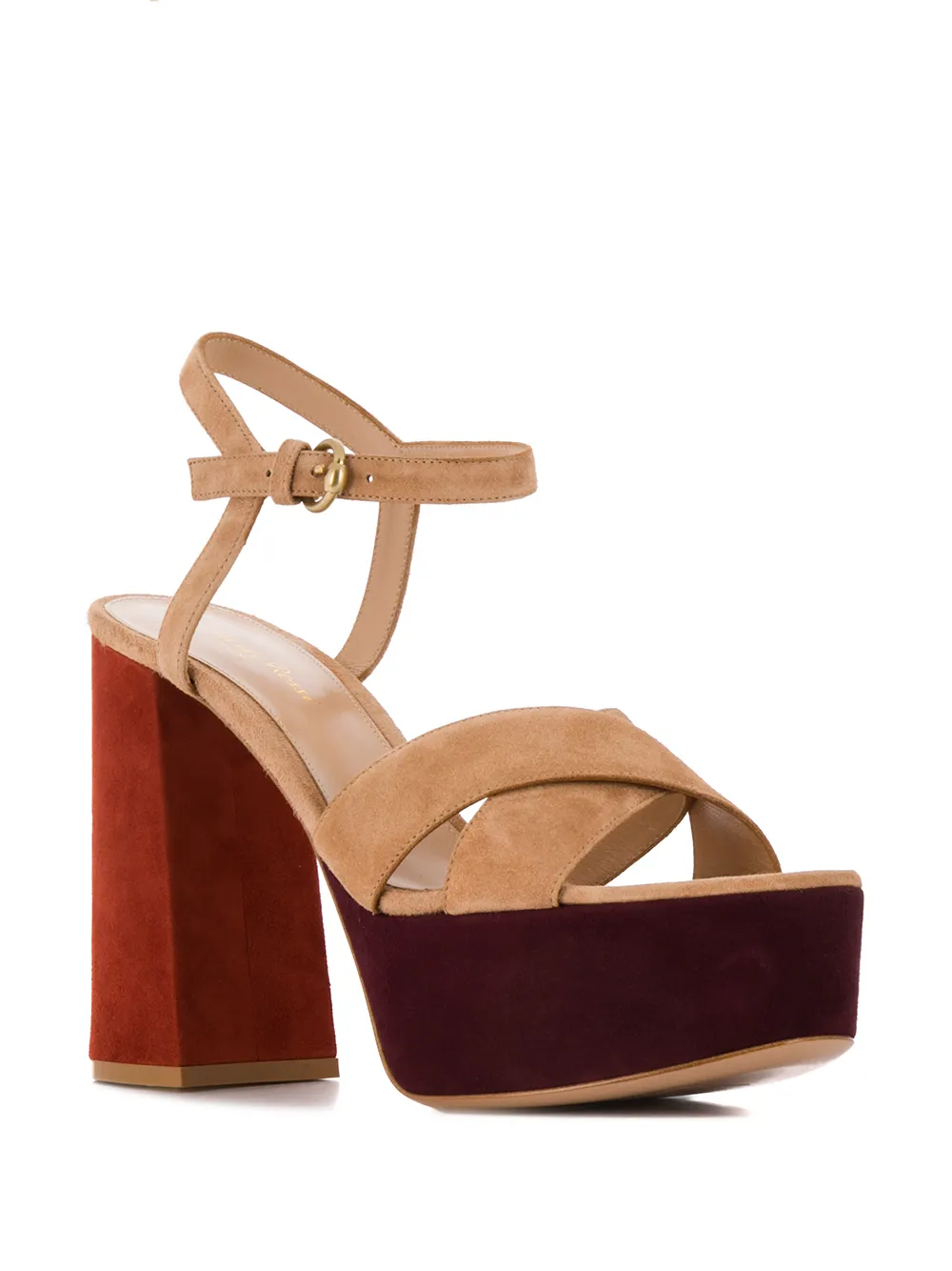 Gianvito Rossi Bebe sandalen met plateauzool - Beige
