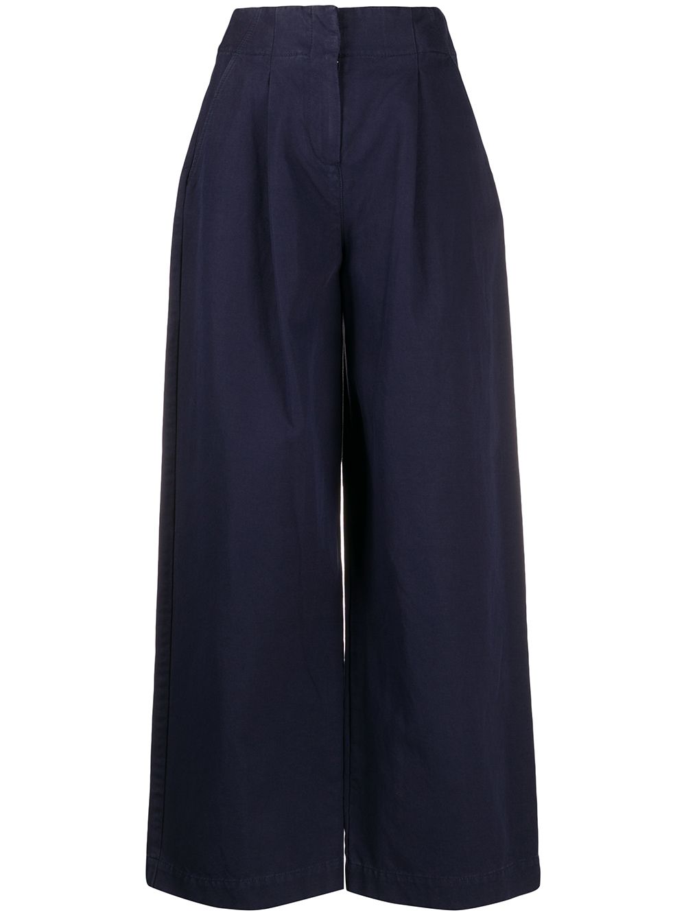 Ymc You Must Create Pleated Wide-leg Trousers In Blue