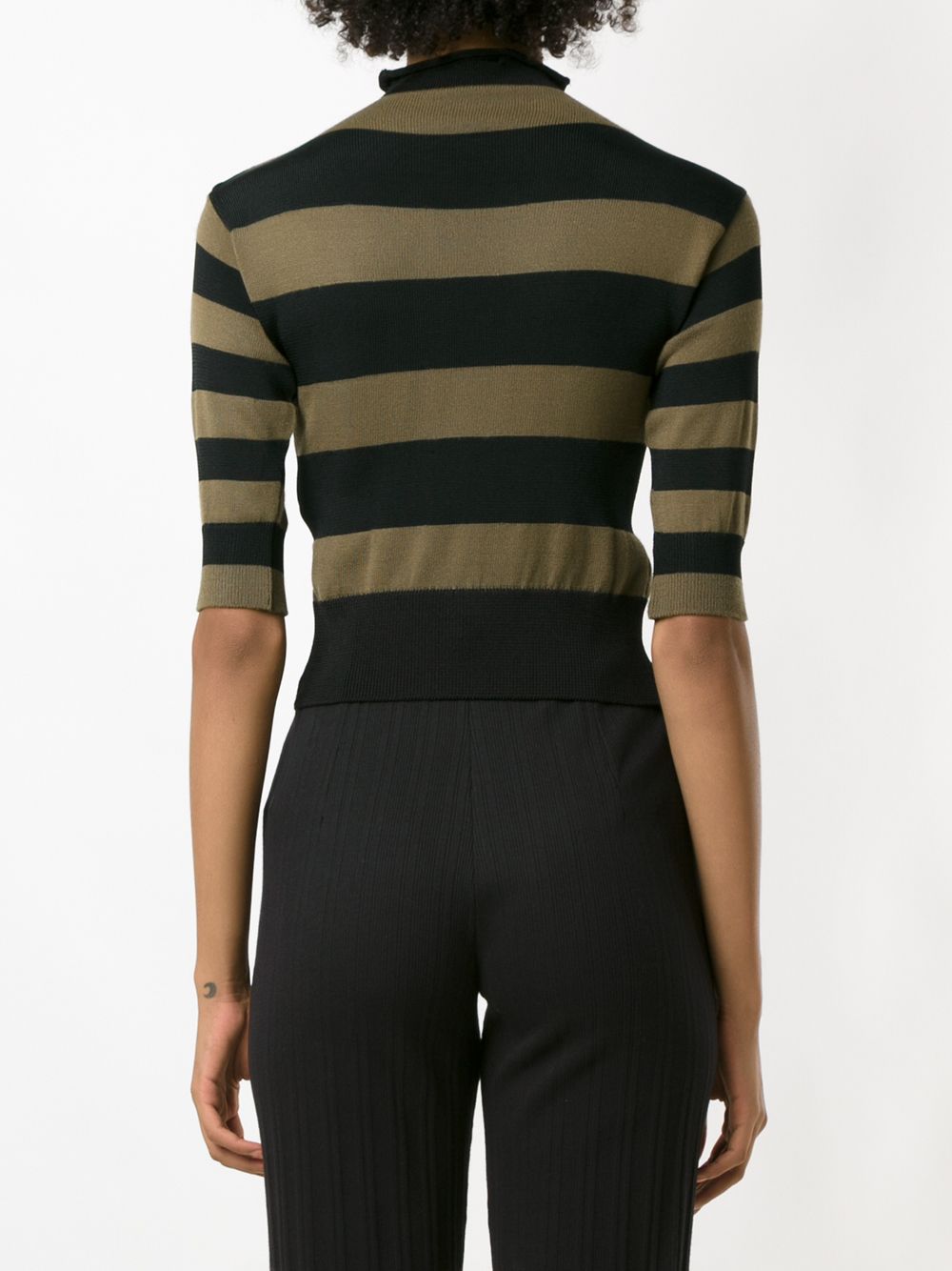 OSKLEN KNITTED STRIPES CROPPED TOP