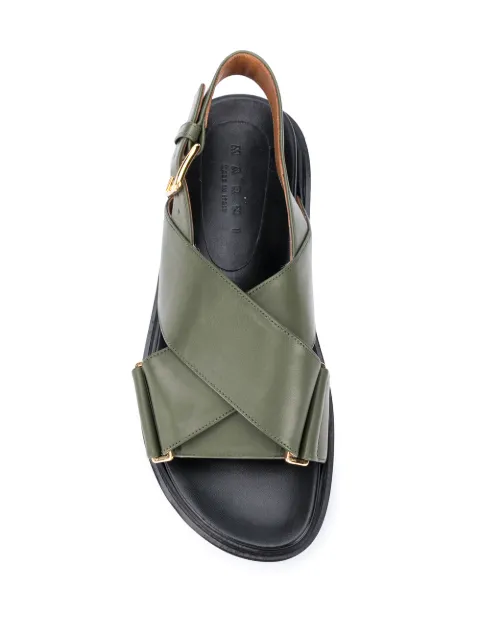 Marni Chunky Crossover Strap Sandals - Farfetch