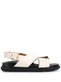 Marni Fussbet criss-cross sandals - Neutrals