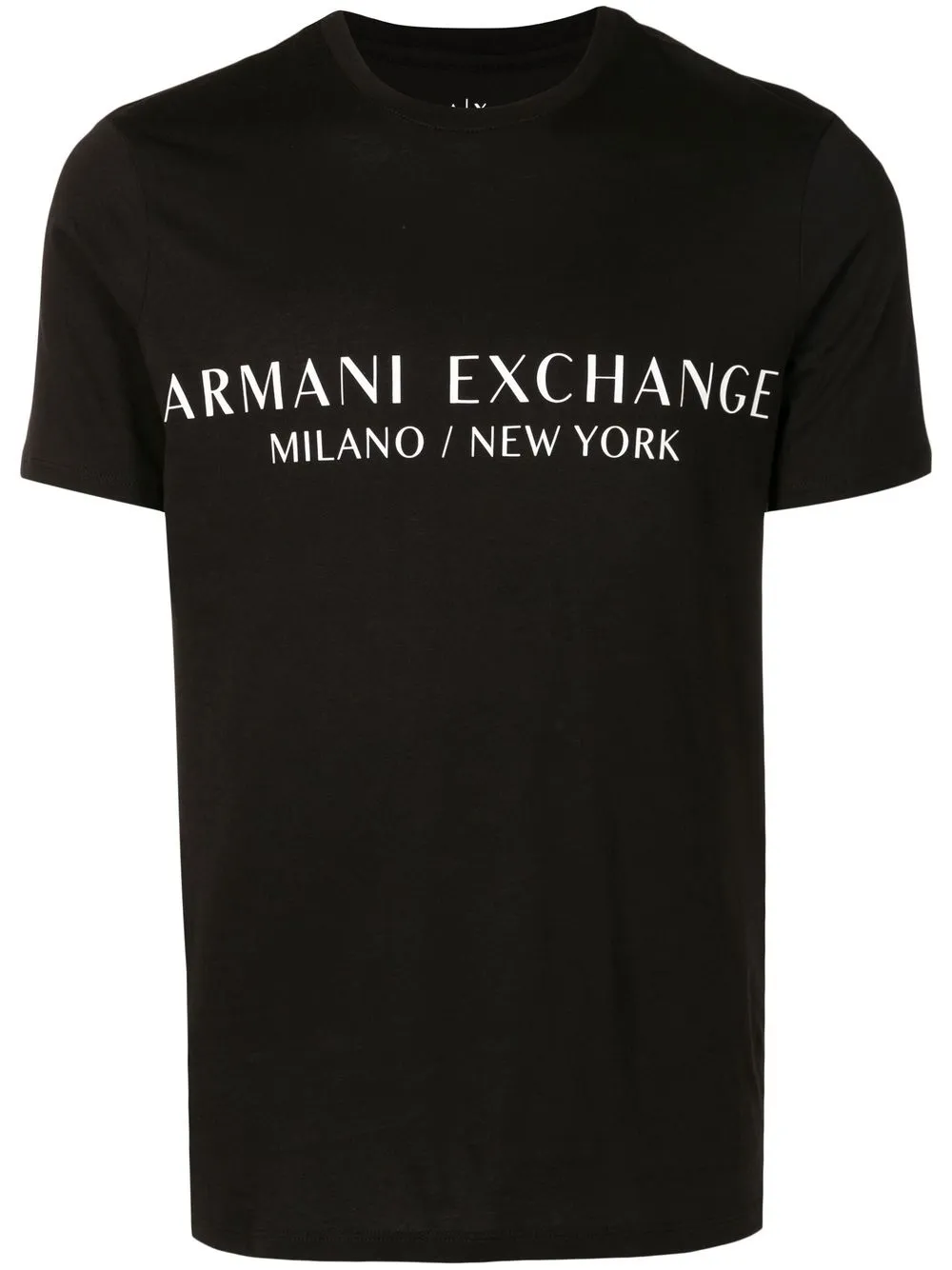 

Armani Exchange playera con logo estampado - Negro