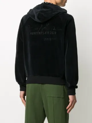 Shop black Haider Ackermann velour hoodie with Express Shop black Haider Ackermann velour hoodie with Express