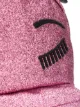 Chiara Ferragni winking eye glitter backpack