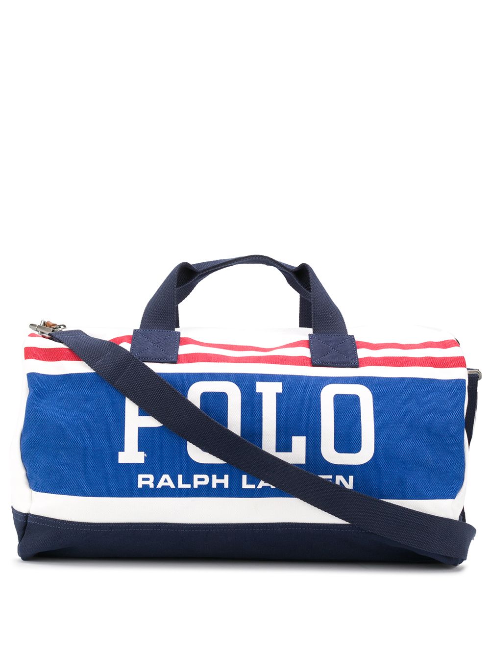 фото Polo ralph lauren striped-logo duffle bag