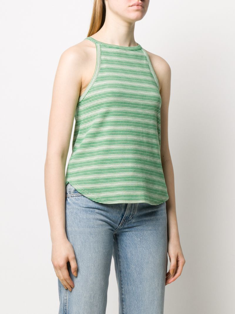 YMC YOU MUST CREATE STRIPED COTTON TANK TOP 