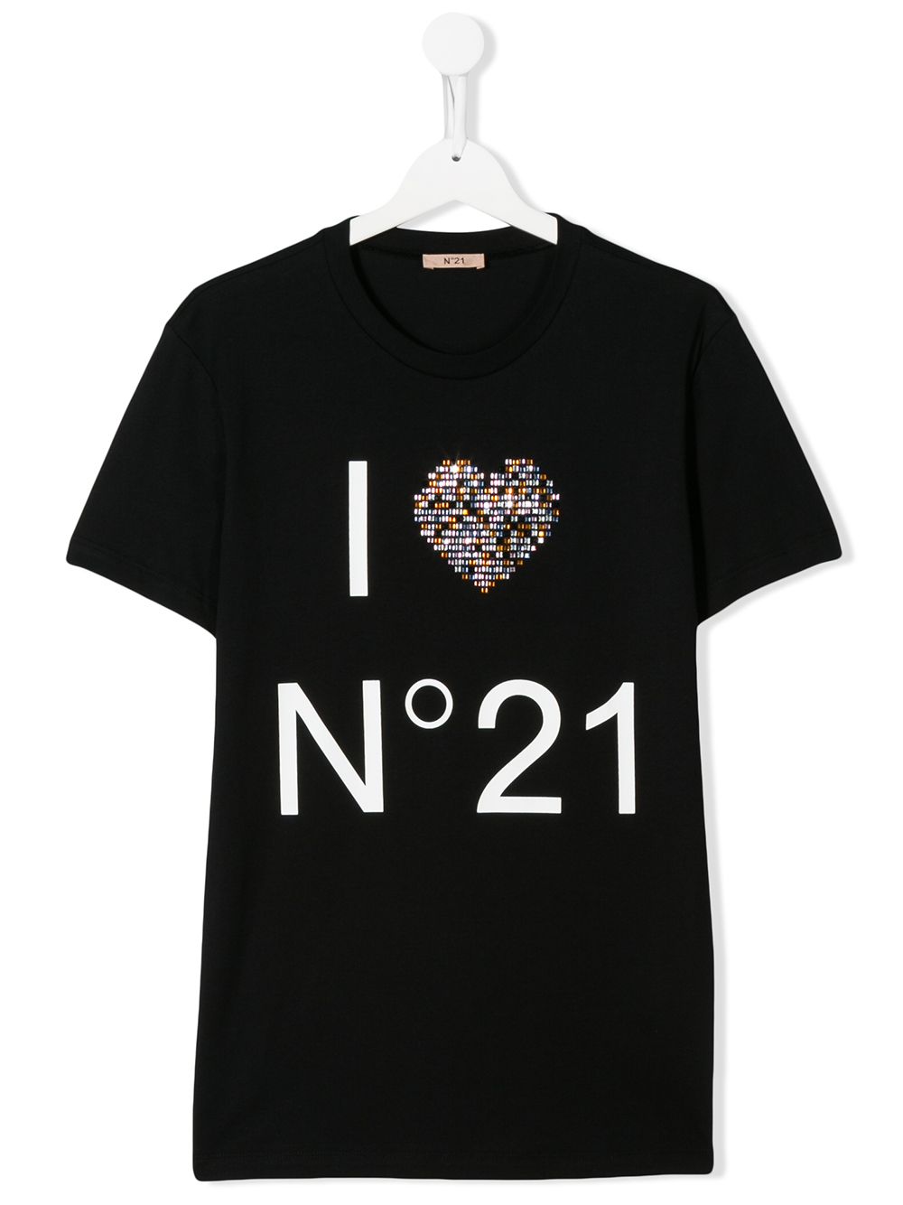 фото Nº21 kids teen embellished heart t-shirt