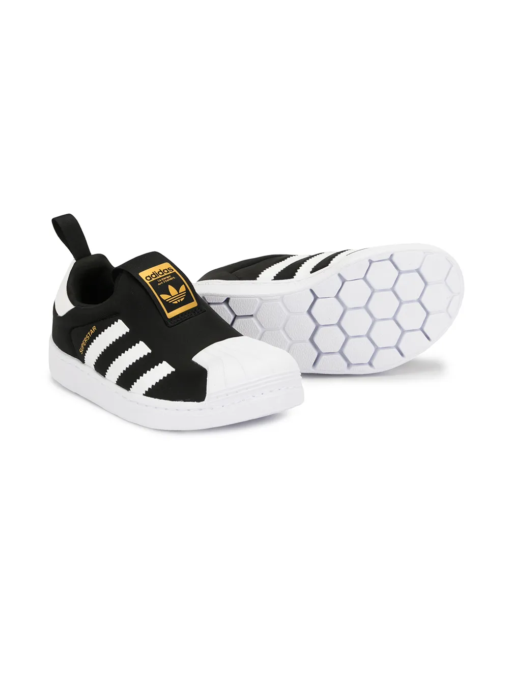 фото Adidas kids кроссовки-слипоны superstar 360