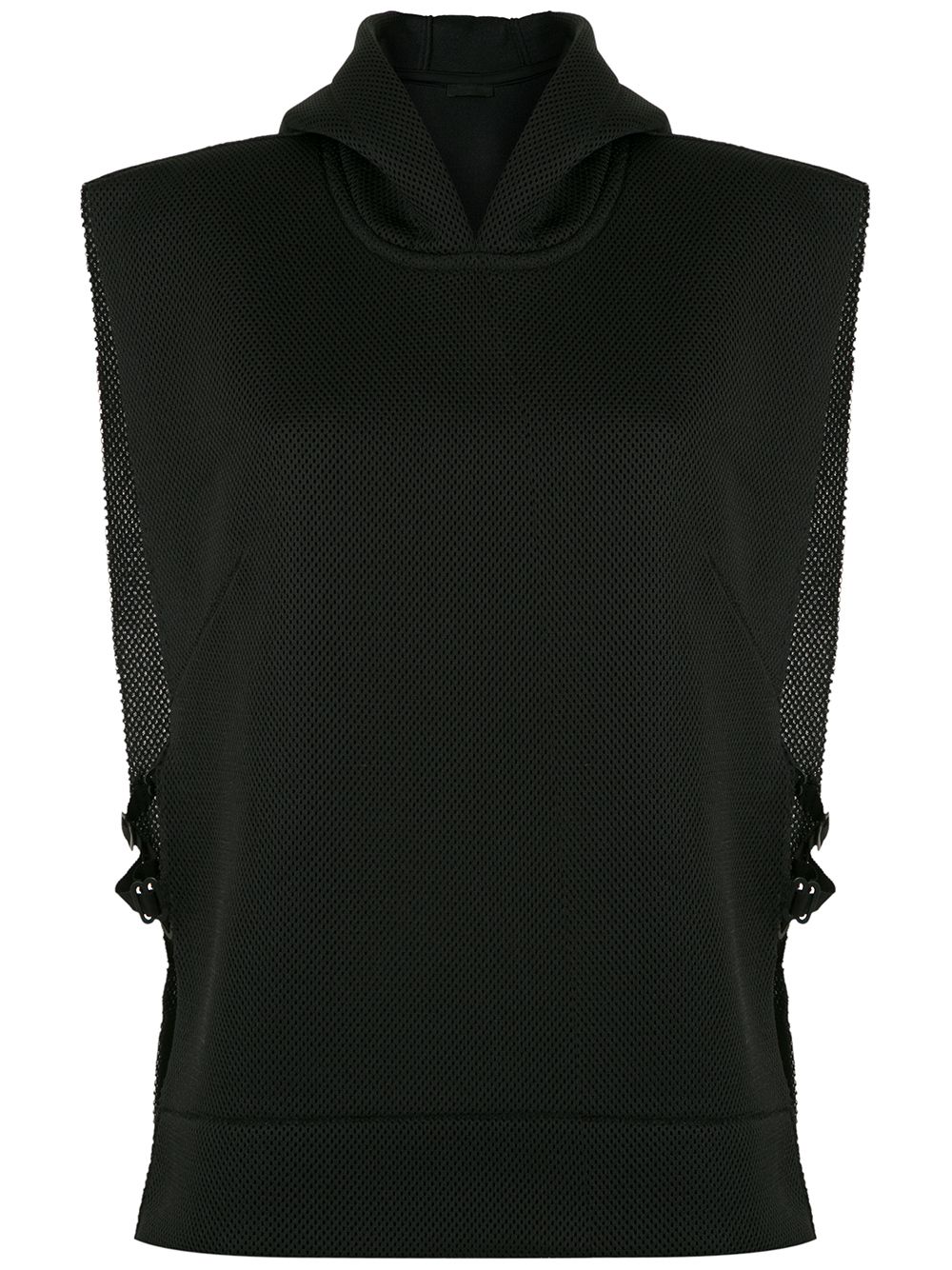 Osklen Open-side Hooded Top In Black